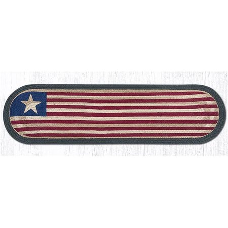 CAPITOL IMPORTING CO 13 x 48 in. Original Flag Oval Patch Runner 64-1032